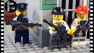 Lego Prison Break Jail Escape City Police Catch the crooks Fail Stop Motion Animation