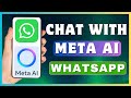 How To Chat With Meta AI On WhatsApp | Ask Anything To Meta AI In WhatsApp