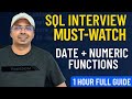 Master SQL Date & Numeric Functions in 1 Hour (With Real Scenarios & Examples)
