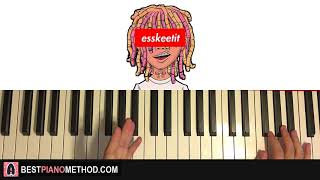 Lil Pump - ESSKEETIT (Piano Tutorial Lesson)