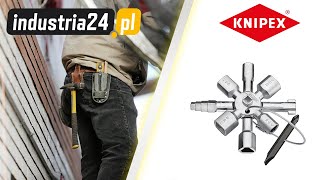 🔧 Klucz Wielofunkcyjny KNIPEX TwinKey® 00 11 01 - Idealne Narzędzie do Szaf Sterowniczych! 🔧