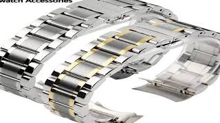 Curved end stainless steel watchband bracelet watch straps 16mm 17mm 18mm 19mm 20mm 21mm 2