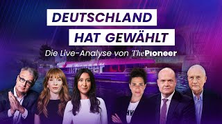 Deutschland hat gewählt | Live-Analyse mit Gabor Steingart, Dagmar Rosenfeld, Robin Alexander u.v.m.