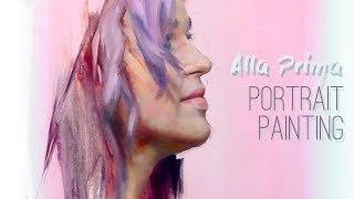 Oil Painting Portrait // Alla Prima