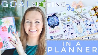 🏆 PLANNER GOAL SETTING | HOW TO SET GOALS USING A HAPPY PLANNER | TWELVE WEEK YEAR SUMMARY
