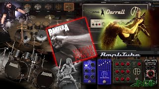 Making PANTERA WALK Using IK Multimedia AMPLITUBE DIMEBAG DARRELL Guitar \u0026 MODO DRUM METAL Plugins