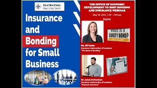 Bonding and Insurance Webinar 20230518