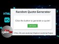 ITS Codings - Random Quote Generator Using HTML, CSS, and JavaScript | Beginner JavaScript Project