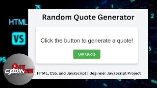 ITS Codings - Random Quote Generator Using HTML, CSS, and JavaScript | Beginner JavaScript Project