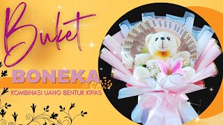 Buket Boneka | Buket Uang Bentuk Kipas | Money Wrapping | Buket Uang 5000