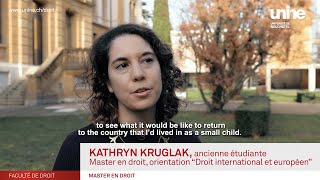 Le Master en droit, orientation Droit international et européen