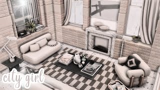 city girl apartment | The Sims 4 apartment renovation [speed build] [cc build]