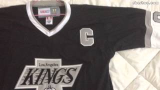 NHL Reebok Los Angeles Kings #99 Wayne Gretzky Black Replica Jersey at NBASHOE