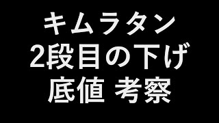 キムラタン 2段目の下げ 底値考察