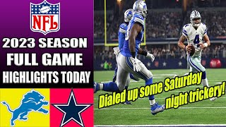 Lions vs Cowboys [FULL GAME HIGHLIGHTS] 12/30/23 | NFL HighLights TODAY 2023
