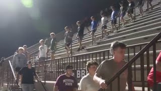 Dozens climb the stairs at Plaster Stadium in Springfield to honor 9/11 victims