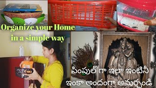 #vlog #littlethings😍మన మైండ్ పీస్ ఫుల్ గా ఉండాలంటే||Organize your Home🏡in a simple way #positivity