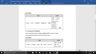 JavaScript Lab Objects and Classes (Tech Module)