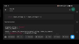 Python | Remove i-th Character from String