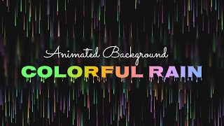 Colorful Rain CSS background animation effect