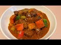 Special Beef Kaldereta (Cooked by my British husband) | Happy Tummy