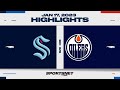 NHL Highlights | Kraken vs. Oilers - January 17, 2023