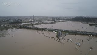 台風19号に伴う被災状況　ドローン空撮映像を公開