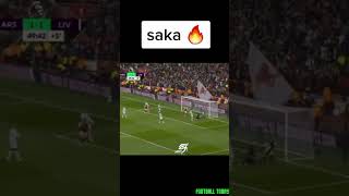 Bukayo Saka vs Liverpool #shorts #arsenal