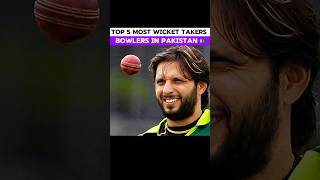 Top 5 Most Wicket takers Bowlers of Pakistan 🇵🇰 #shorts #pakistancricket #pakistan