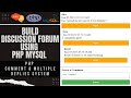 Build Discussion Forum With PHP MySQL | Comment & Reply System In PHP