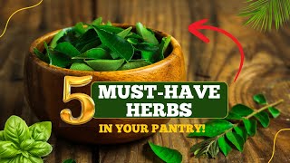 5 Must-Have Herbs in Your Pantry!