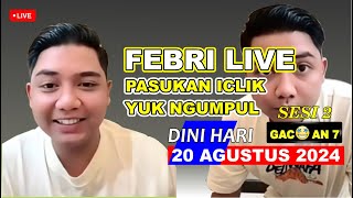 LIVE FEBRIAN IQBAL VS YEYEN ADUHAI