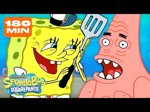 180 MINUTES of SpongeBob's EVEN FUNNIER moments! | SpongeBob