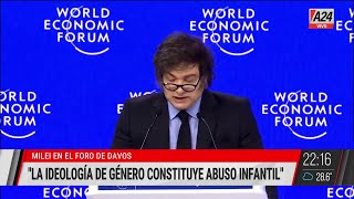 📢POLÉMICAS DECLARACIONES DE MILEI EN DAVOS: \