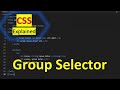 CSS group selector | CSS Explained | #SmartCode