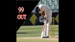 Top Unluckiest dismissed batsman out on 99 in Test cricket History