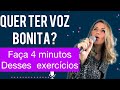 QUER TER VOZ BONITA? 4 minutos desses exercícios vocais