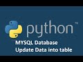 python mysql | Updating Entries | How to use Python for MySQL Operations ||Class34