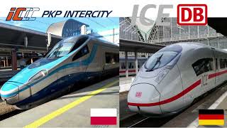 🇵🇱 POLISH PKP INTERCITY TRAIN VS GERMANS ICE INTERCITY EXPRESS  #poland #germany #travel #train