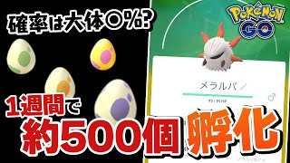 【◯体出ました】メラルバ狙いでタマゴを約500個孵化させた結果…！【ポケモンGO】