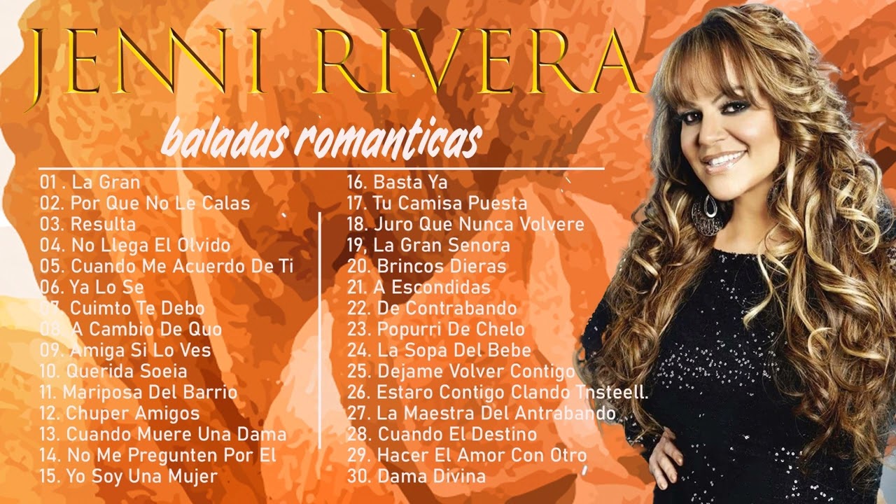 JENNI RIVERA SUS MEJORES EXITOS (30 GRANDES EXITOS) - JENNI RIVERA ...