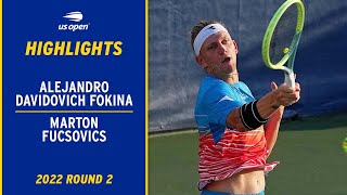 Alejandro Davidovich Fokina vs. Marton Fucsovics Highlights | 2022 US Open Round 2