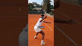 Two quick tips to improve your forehand ✨ #tennis #tennistips #coachmouratoglou