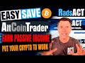 Passive income. Earn interest on your cryptocurrencies with AltCoinTrader's Easy Save.