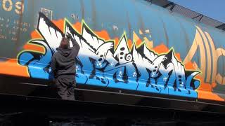 Big Miles \u0026 Lesen - Train Graffiti Video - Stompdown Killaz - SDK 2020