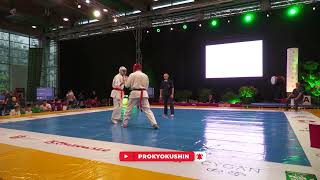 Kokoro Cup Juniors, U17 1/4 +72kg, Jakub Malinowski (aka) - Władysław Gacenko