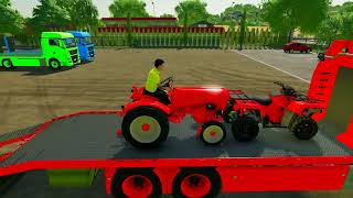 LOAD & TRANSPORT MINI TRACTORS AND MINI QUAD BIKES WITH MAN TRUCK   Farming Simulator 22