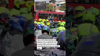 Plan tortuga: enfrentamientos entre la Policía y motociclistas en Bogotá | El Espectador