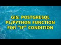 GIS: PostgreSQL PL/Python Function for 