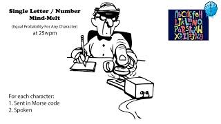 Single Letter-Number - Mind Melt - 25wpm